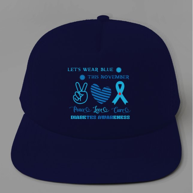 Casquette Portons-Nous Bleu Ce Novembre - Sensibilisation au (Créateur téléchargé)