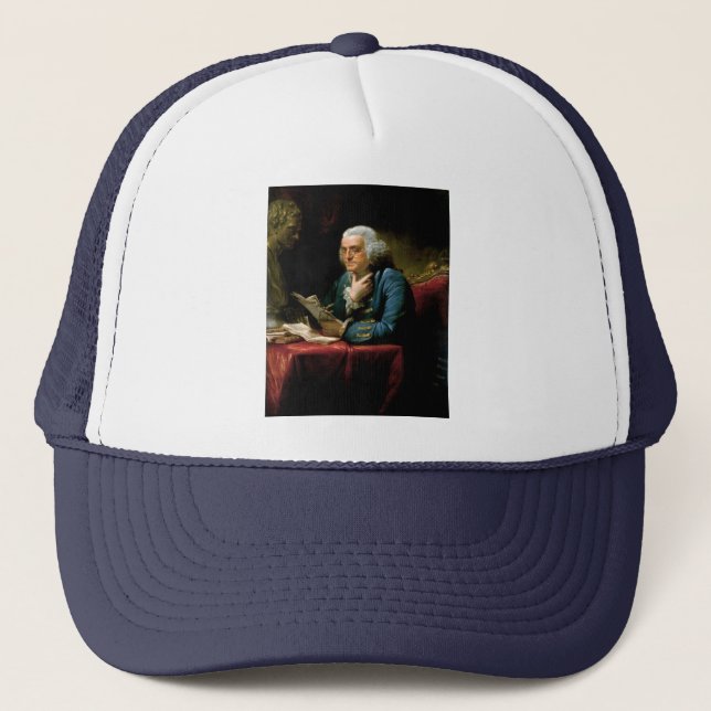 Casquette Portrait de Benjamin Franklin (Devant)