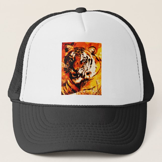 Casquette Portrait du tigre (Devant)