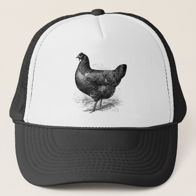 Casquette poule noire de Java (Devant)