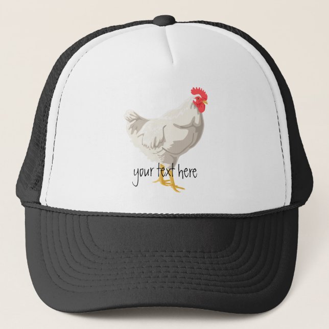 Casquette Poulet blanc (Devant)