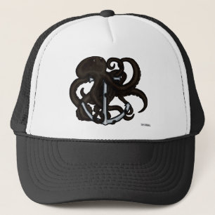 Casquette Poulpe noir au-dessus d'Ancre