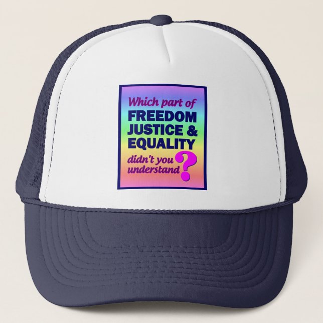 Casquette pour l'égalité de la liberté (Devant)