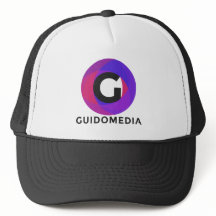 Casquette pourpre de camionneur de médias de Guido