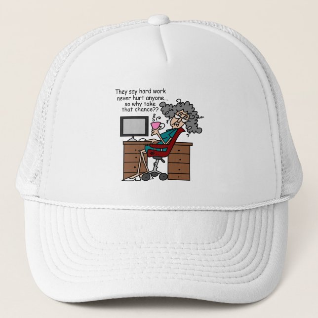 Casquette Pourquoi humour de dur labeur d'occasion (Devant)