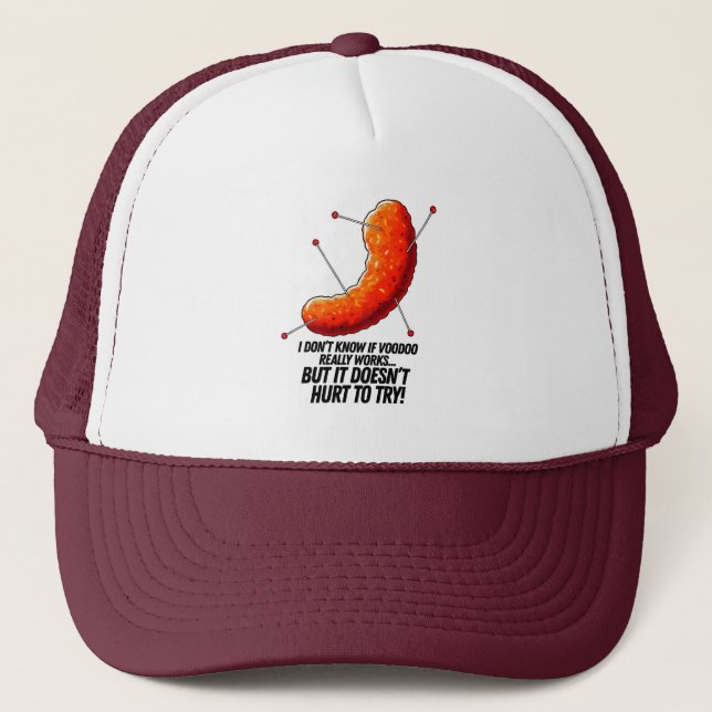 Casquette Pousse de fromage Voodoo - Plaisanterie anti-Trump (Devant)