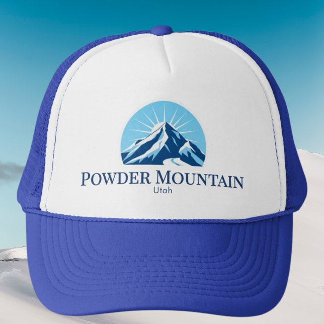 Casquette Powder Mountain utah ski resort Hat (Créateur téléchargé)