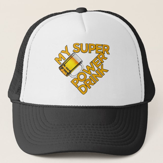 Casquette Power Drink - choisissez la couleur (Devant)