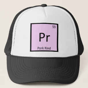 Casquette Pr - Chimie de la couenne de porc Symbole du table