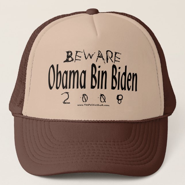 Casquette Prenez garde du bin Biden d'Obama (Devant)
