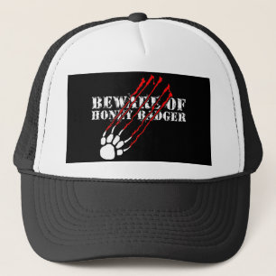 Casquette Prenez garde du blaireau de miel