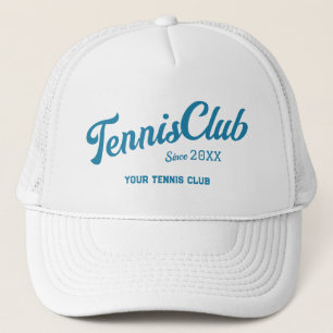 Casquette Preppy Blue Tennis Club Custom Crest Party
