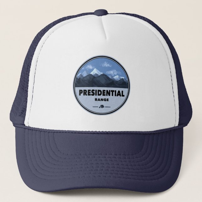 Casquette Presidential Range New Hampshire Camping (Devant)