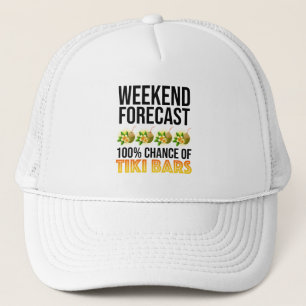 Casquette Prévisions de week-end - 100% de chances de bars T