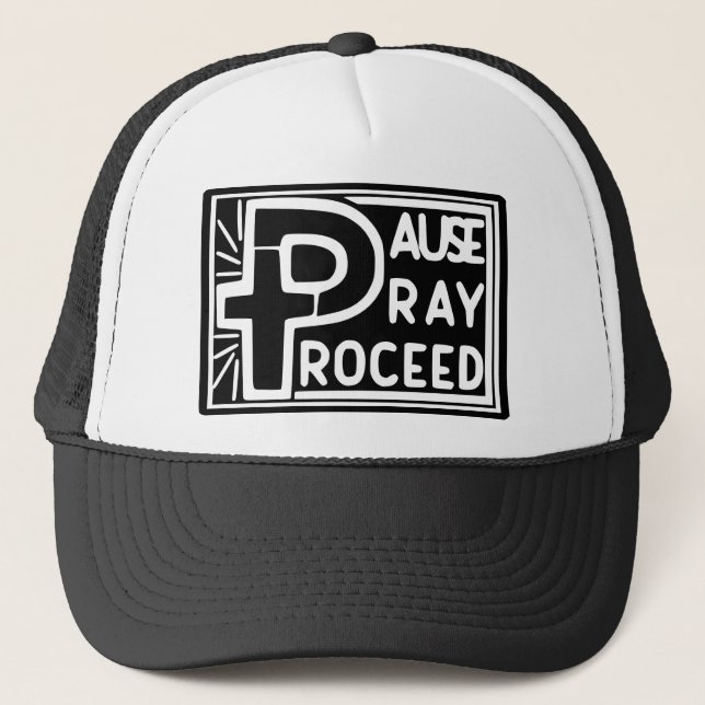 CASQUETTE PRIE DE PAUSE PROCÉDÉE (Devant)