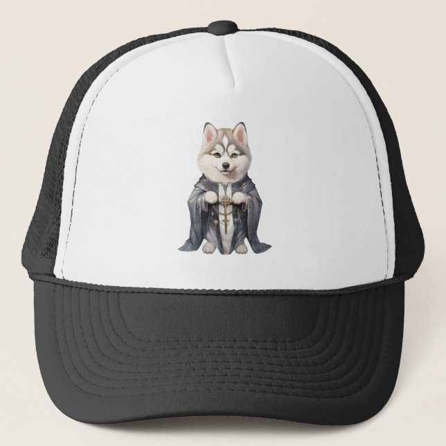 Casquette Priest King Siberian Husky Dog (Devant)