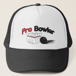 Casquette Pro Bowler Bowling Pin and Ball