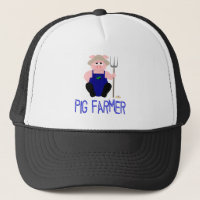 Producteur de porc rose Cochon bleu Fermier