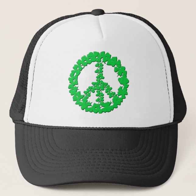 Casquette Produits de signe de paix de shamrock (Devant)