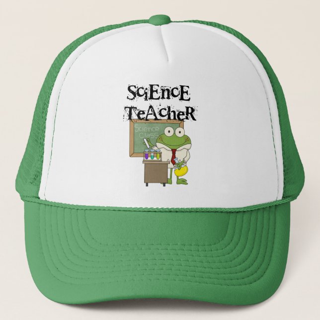 Casquette Professeur de sciences de la grenouille (Devant)