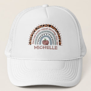 Casquette Professeur personnalisé Cute Rainbow