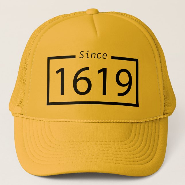 Casquette Projet T-Shirt de nos ancêtres en 1619 (Devant)