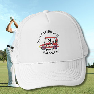 Casquette Promenade Amusante Pour Montrer Panier Rouge Monog