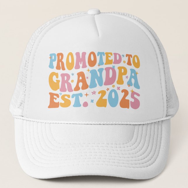 Casquette Promu À Grand-Père Est. III 2025 (Devant)