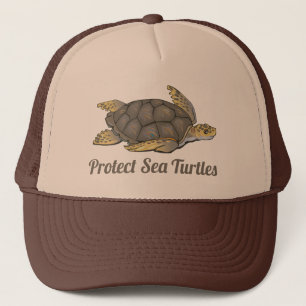 Casquette Protéger les tortues de mer Habitats de l'océan