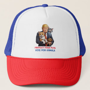 Casquette Protégez vos animaux domestiques   Vote pour Kamal