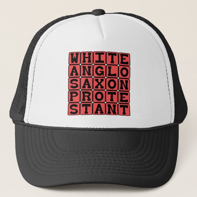 Casquette Protestant anglo blanc de Saxon, GUÊPE (Devant)