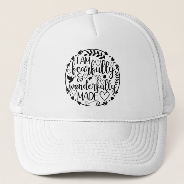 Casquette Psalm 39 Wonderfully Made Christian Scripture  (Devant)