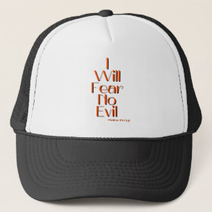 Casquette Psaumes 23:4 Je Ne Crains Aucun Mal Christian KJV