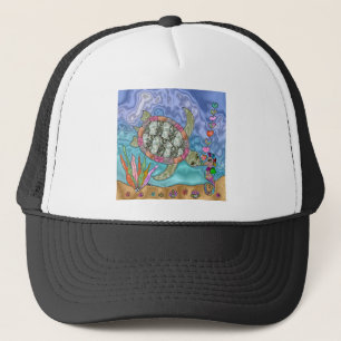 Casquette Psychédélic Sea Turtle Seahorse