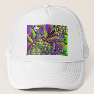Casquette Psychédélique Mardi Gras Plumes Masques Cadeaux Vê