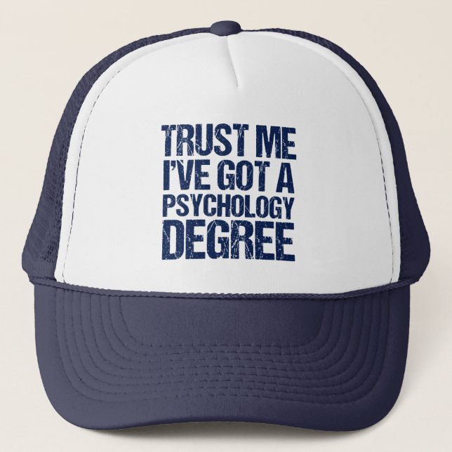 Casquette Psychologie amusante Psychologue Diplômée Psycholo (Devant)