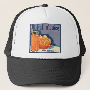 Casquette Publicité vintage de cultivateurs oranges de plein