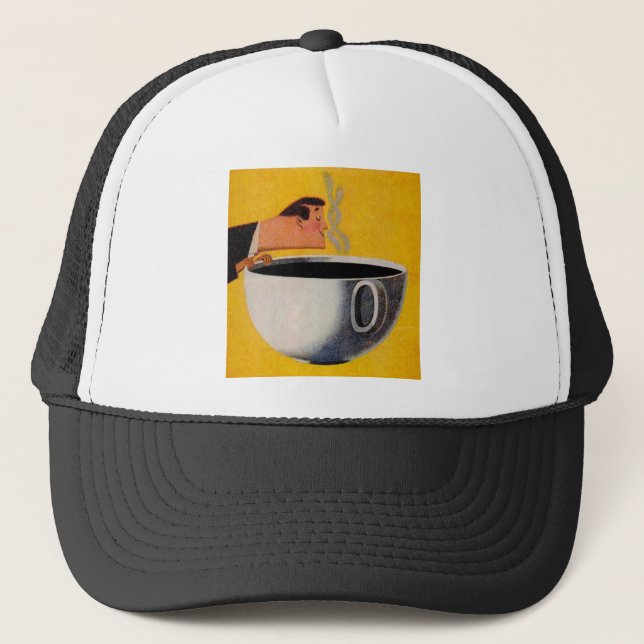 Casquette Publicité vintage sur le café (Devant)