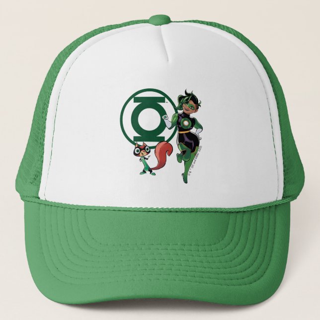 Casquette Puce et Lanterne verte (Devant)