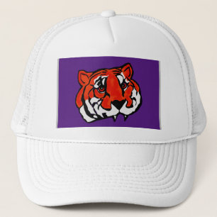 CASQUETTE PURPLE ET ORANGE TIGER