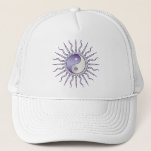Casquette Purple Starburst Yin Yang