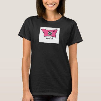 Casquette Pussy Résiste t-shirt avec signe de paix