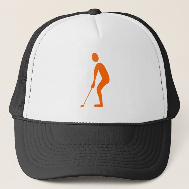 Casquette Putting - Orange (Devant)