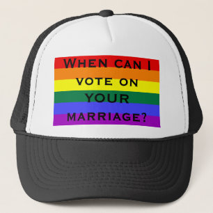 Casquette Quand est-ce que je peux voter sur VOTRE mariage ?