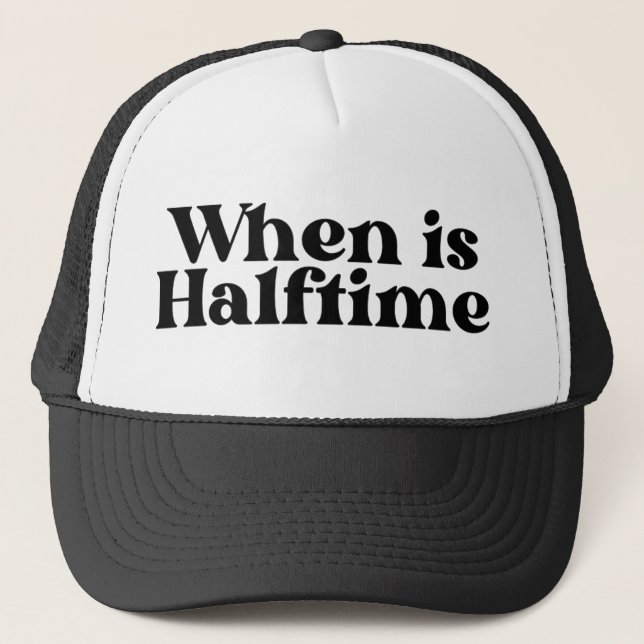 Casquette Quand est le chapeau de camion à mi-temps, Footbal (Devant)