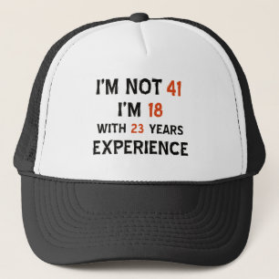 Casquette quarante-et-unième conceptions d'anniversaire