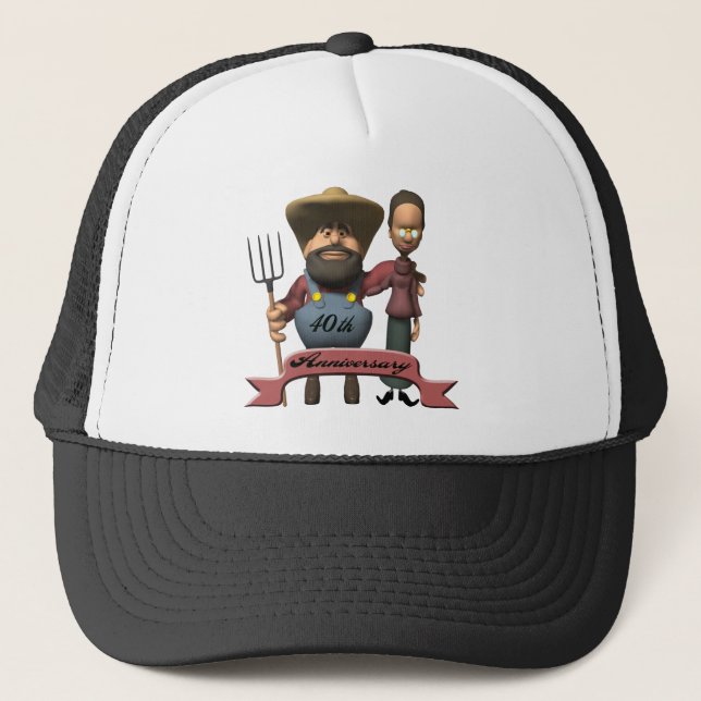 Casquette quarantième Cadeaux d'anniversaire de mariage (Devant)
