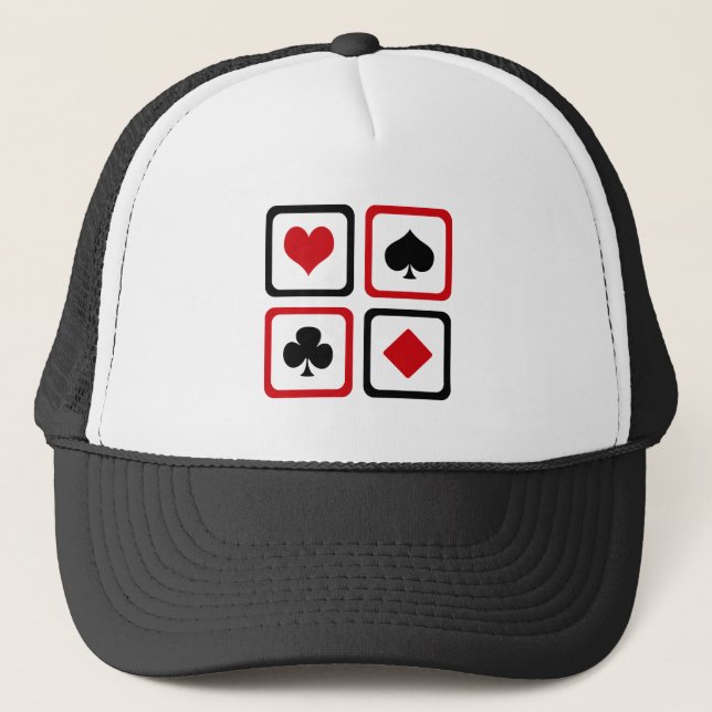 Casquette Quatre combinaisons de cartes (Devant)