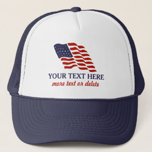 Casquette Quatrième patriotique de coutume américaine de