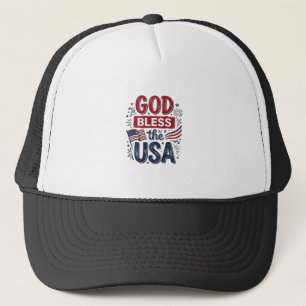 Casquette Que Dieu bénisse le maillot de foi patriotique vin